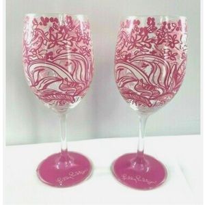Lily Pulitzer Wine Glasses
